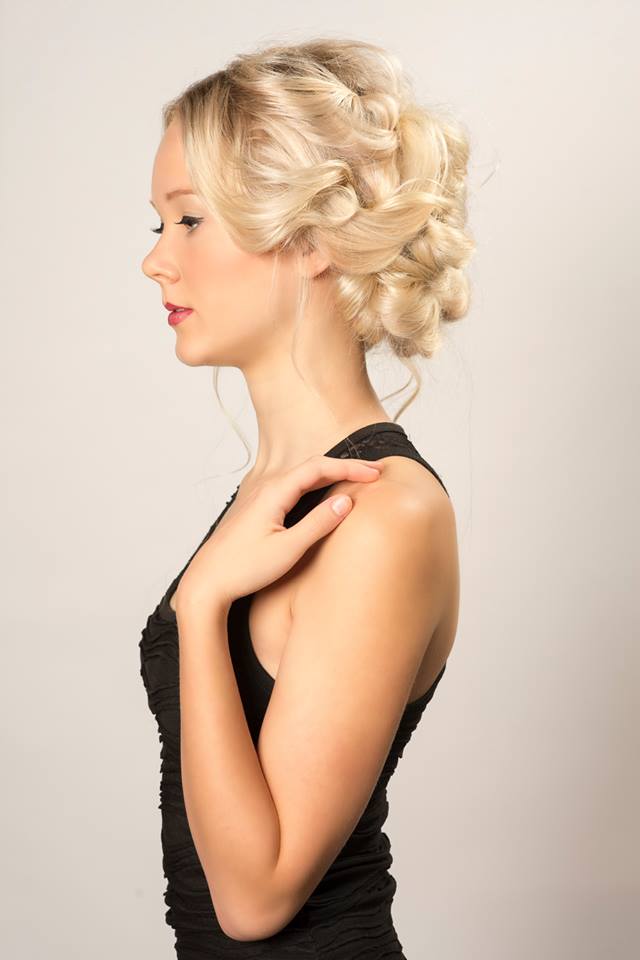 Jet Black Hair Studio Wedding And Prom Hair Updo With Ilona